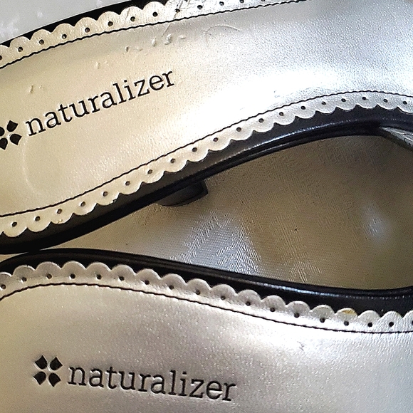 Naturalizer Black Leather Upper Heel Shoes Women's Size 10.5 - Picture 7 of 13